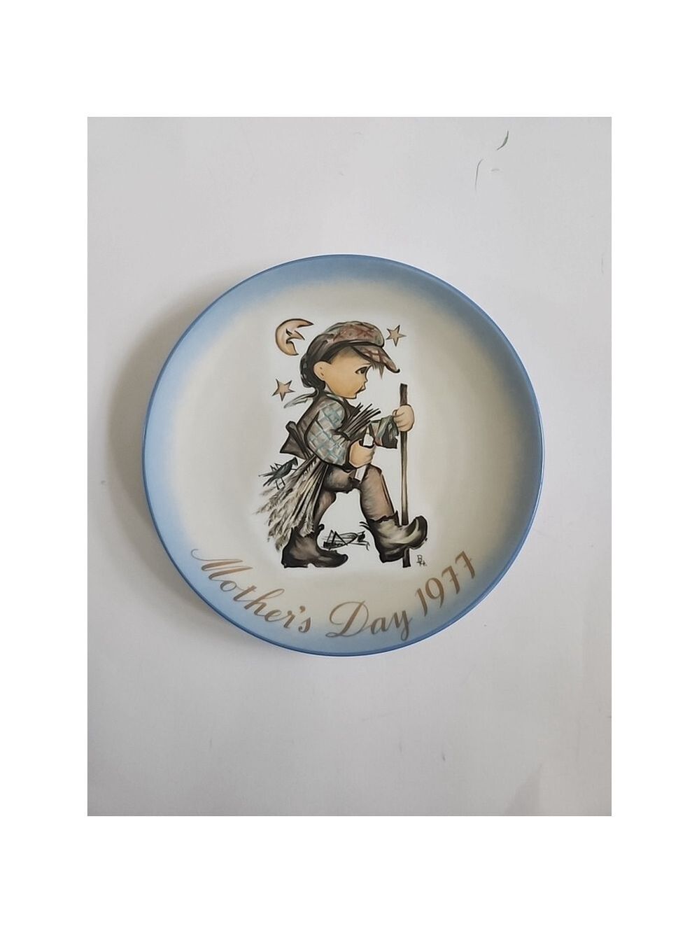 Vintage Schmid 1977 Mothers Day Sister Berta Hummel Moonlight Return Plate